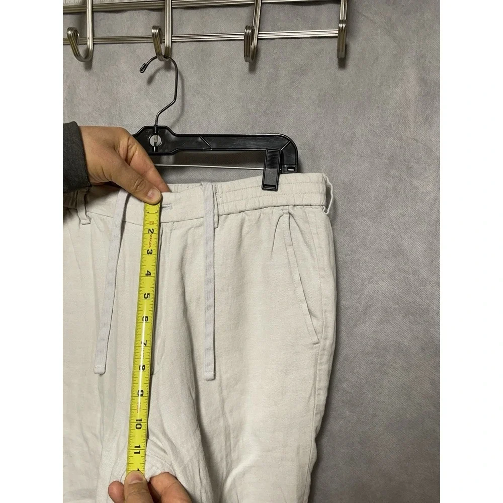 Banana Republic Pants Men 30x28.5 Linen Cotton Drawstring Mason Athletic Tapered